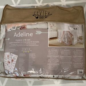 Levtex adeline crib set baby girl